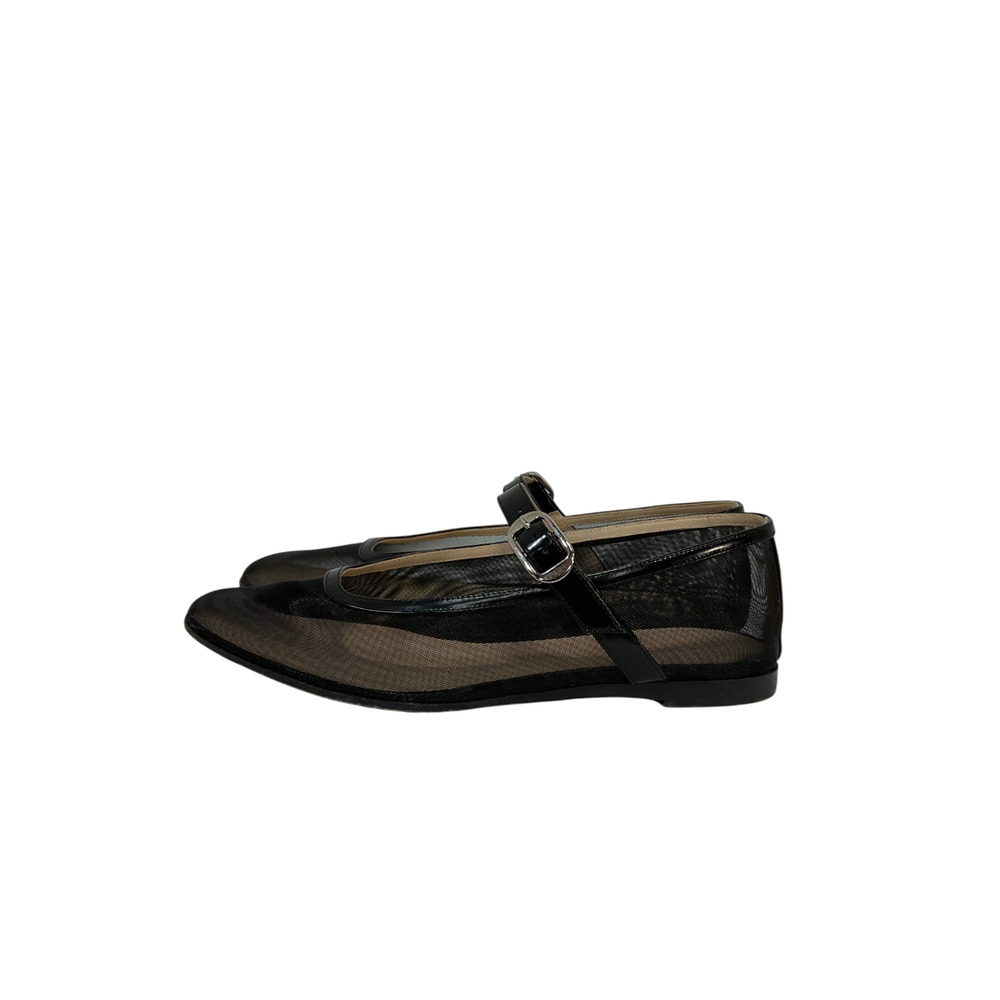 Le Monde Beryl Mesh Black Mary Jane Flats Size 37.5 - Picture 3 of 6